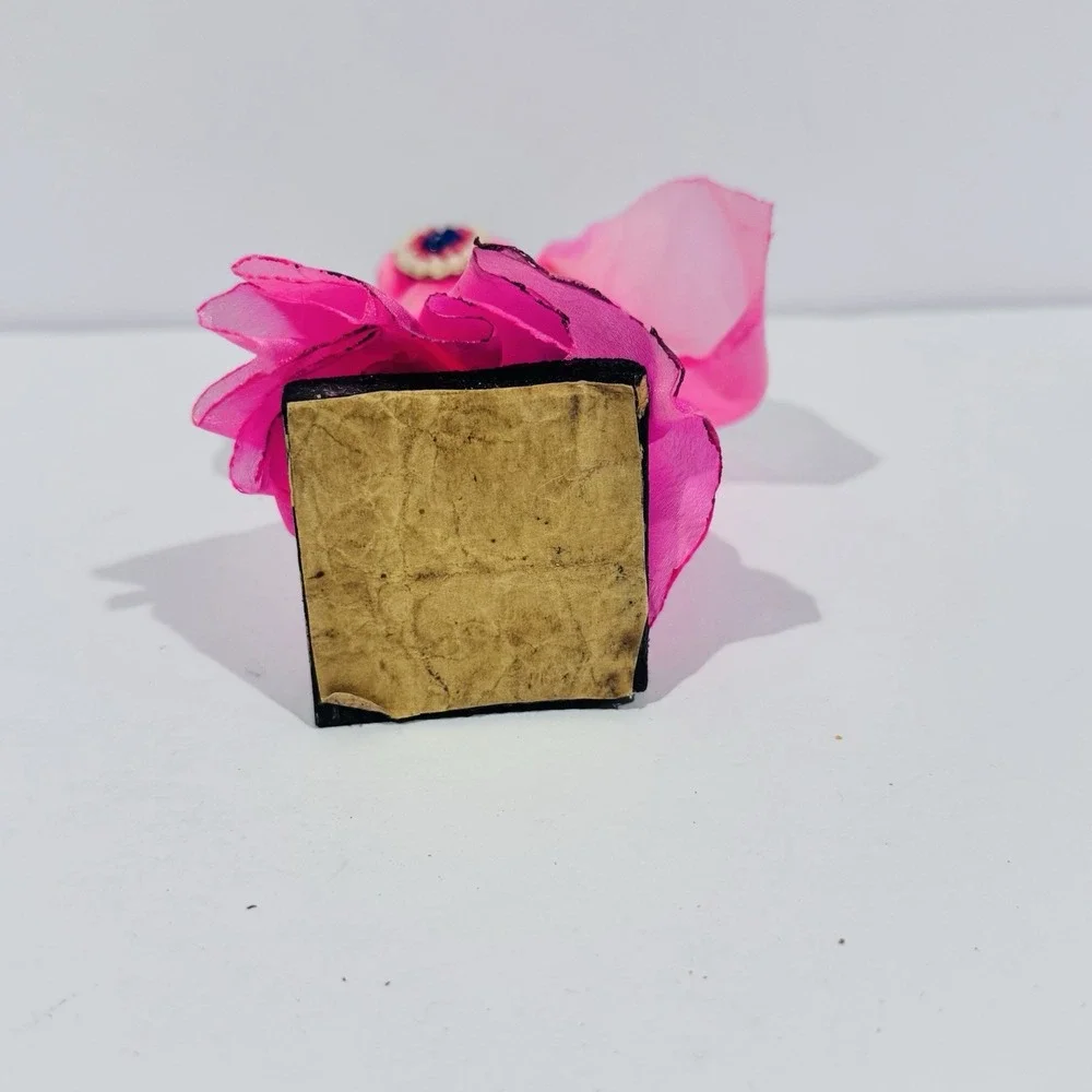 Vintage‎ Indian Hindu Culture Cloth Doll Souvenir With A Traditional Pink Dress